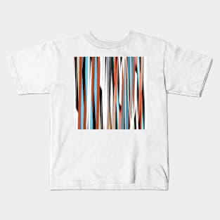 colorful abstract striped pattern Kids T-Shirt